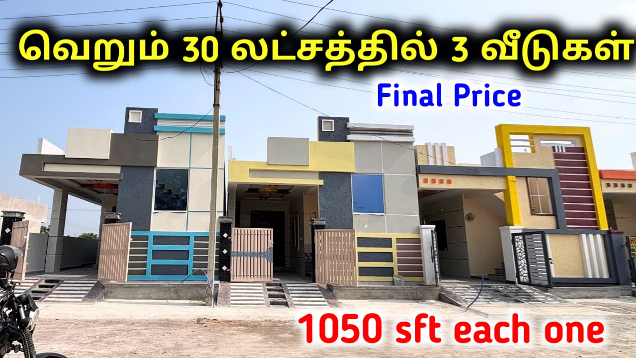 3 houses for sale in Chennai at very low cost